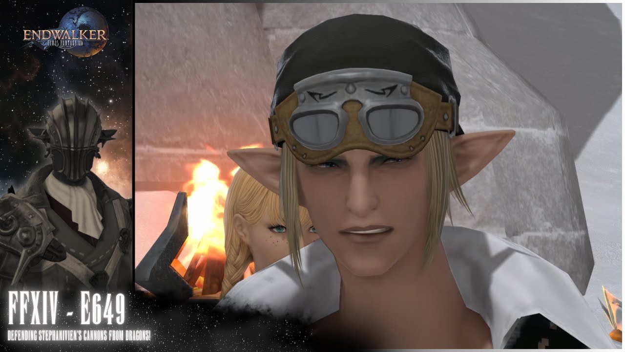 Final Fantasy XIV - E649 - (Defending Stephanivien's Cannons from Dragons!)