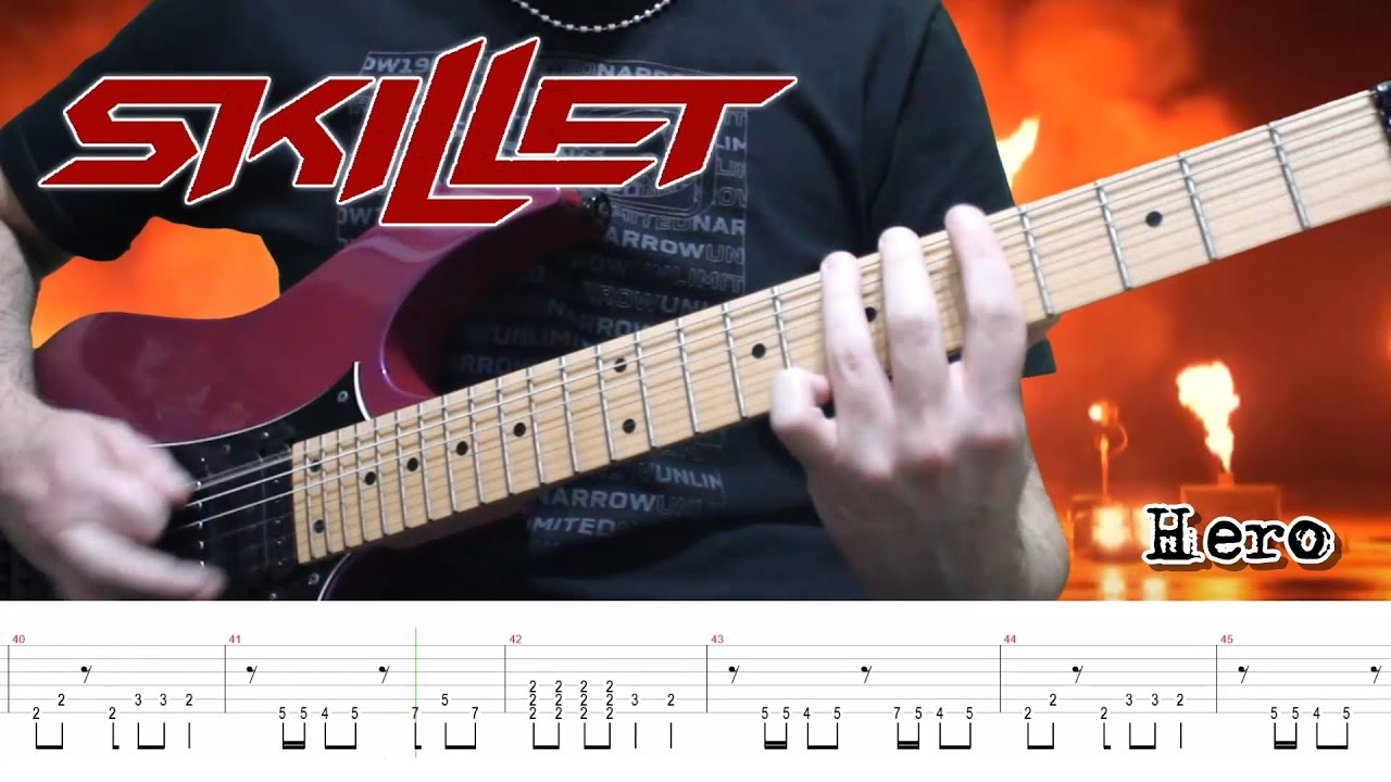 Skillet - Hero (Guitar Cover + TABS)