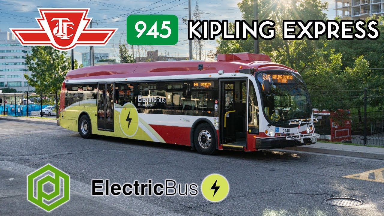 TTC Proterra BE40 3748 Electric Bus Ride