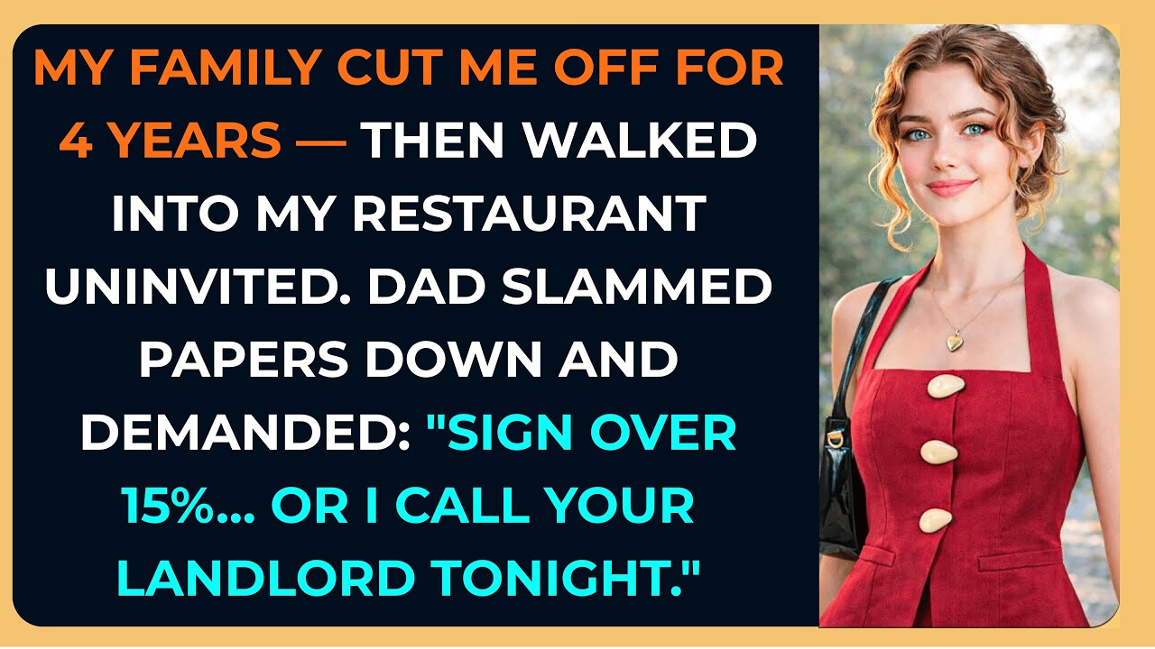 My Family Erased Me For Four Years — Then Walked Into My Restaurant. Dad Demanded 15...
