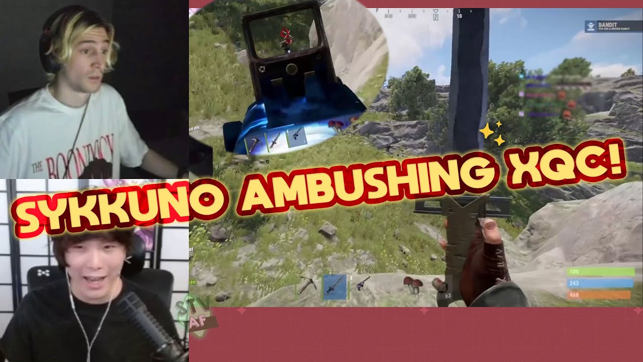 Sykkuno BACK TO BACK back to base TO STASH THE ADVANCED GUNS after AMBUSHING xQc!