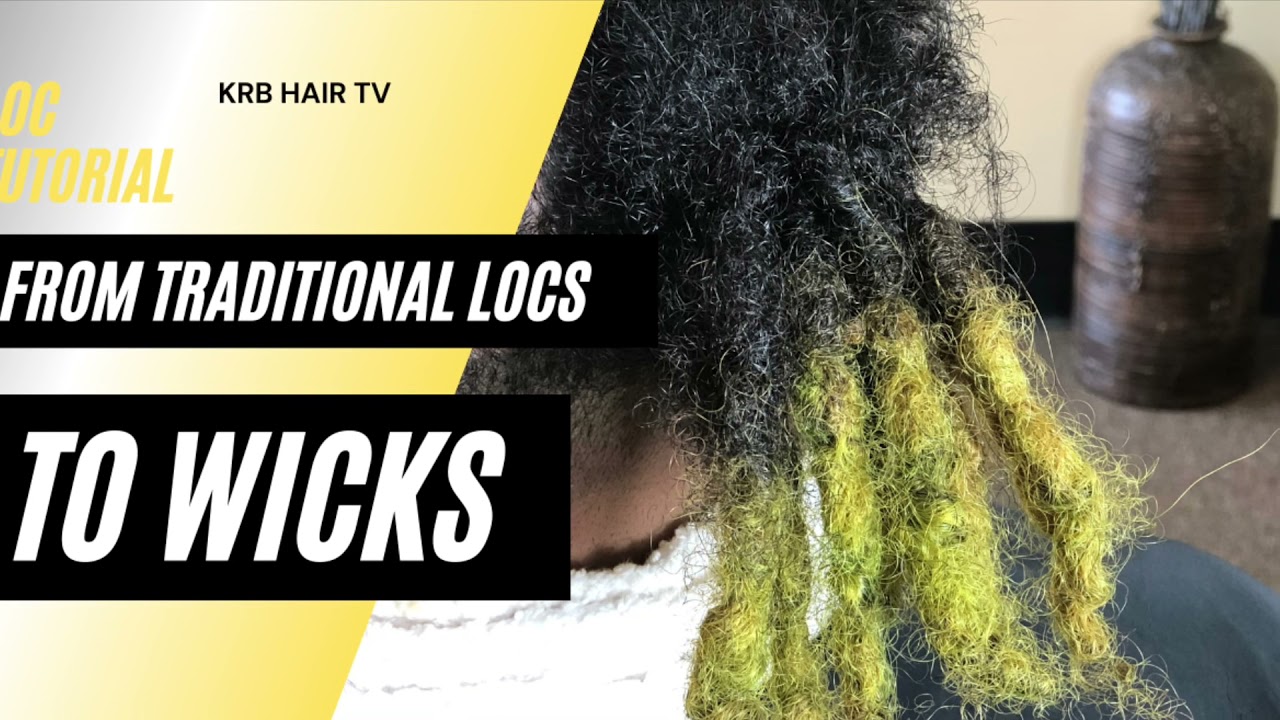 Loc Tutorial | How to combine traditional locs to make wicks | Thick Locs | Kodak Knots