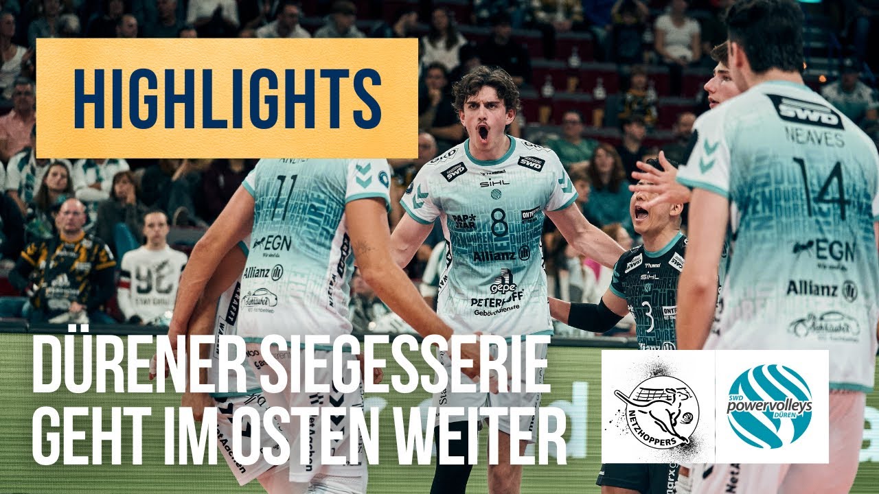 Netzhoppers KW - SWD powervolleys D&uuml;ren | Highlights Volleyball Bundesliga