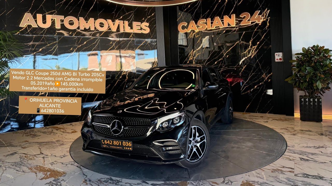 💎💎💎 AUTOMÓVILESCASIAN24.ES📱642801036📍 ORIHUELA PROV. ALICANTE ‼️ MERCEDES GLC AÑO 2019▶️145.000 KM