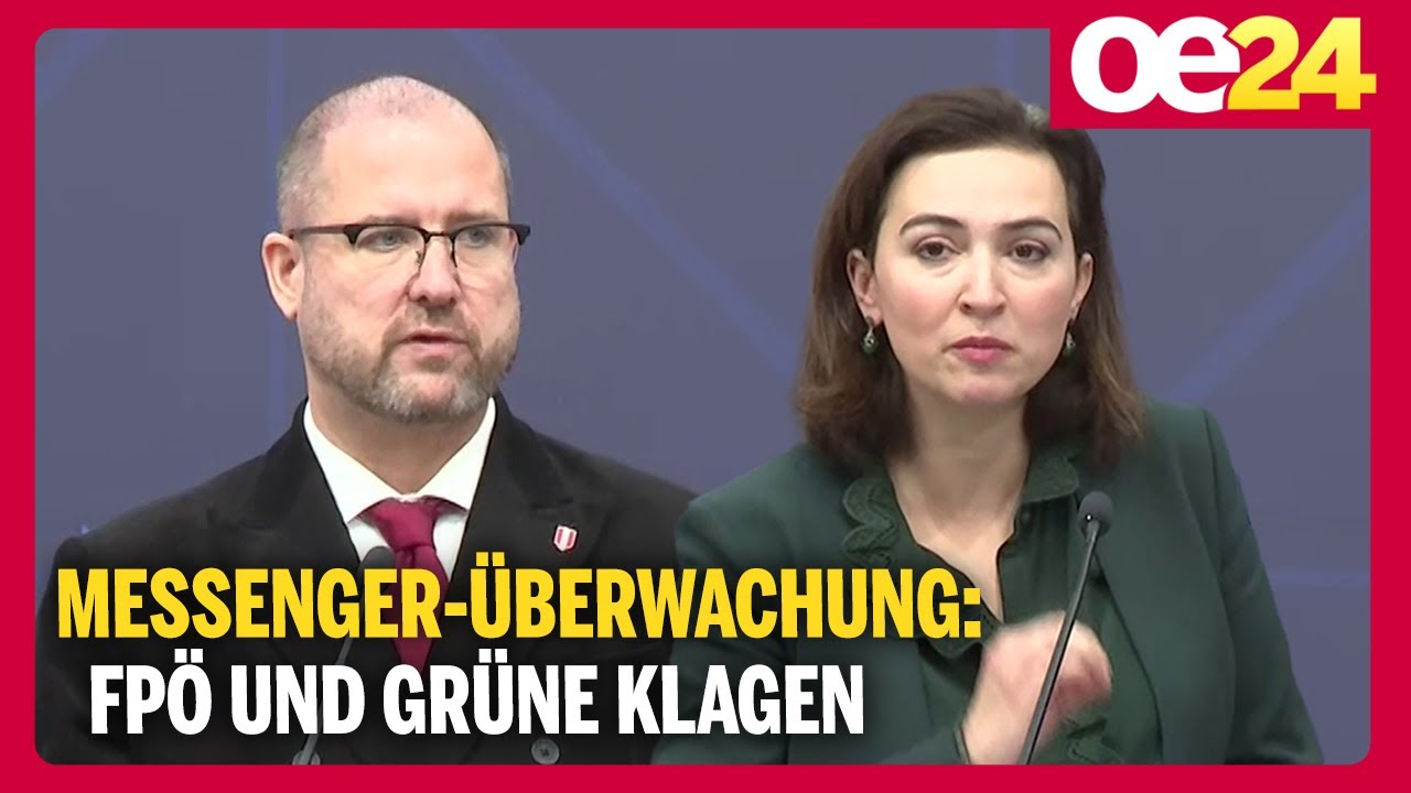 Messenger-Überwachung: FPÖ und Grüne klagen | @ChristianHafeneckerTV & Alma Zadic