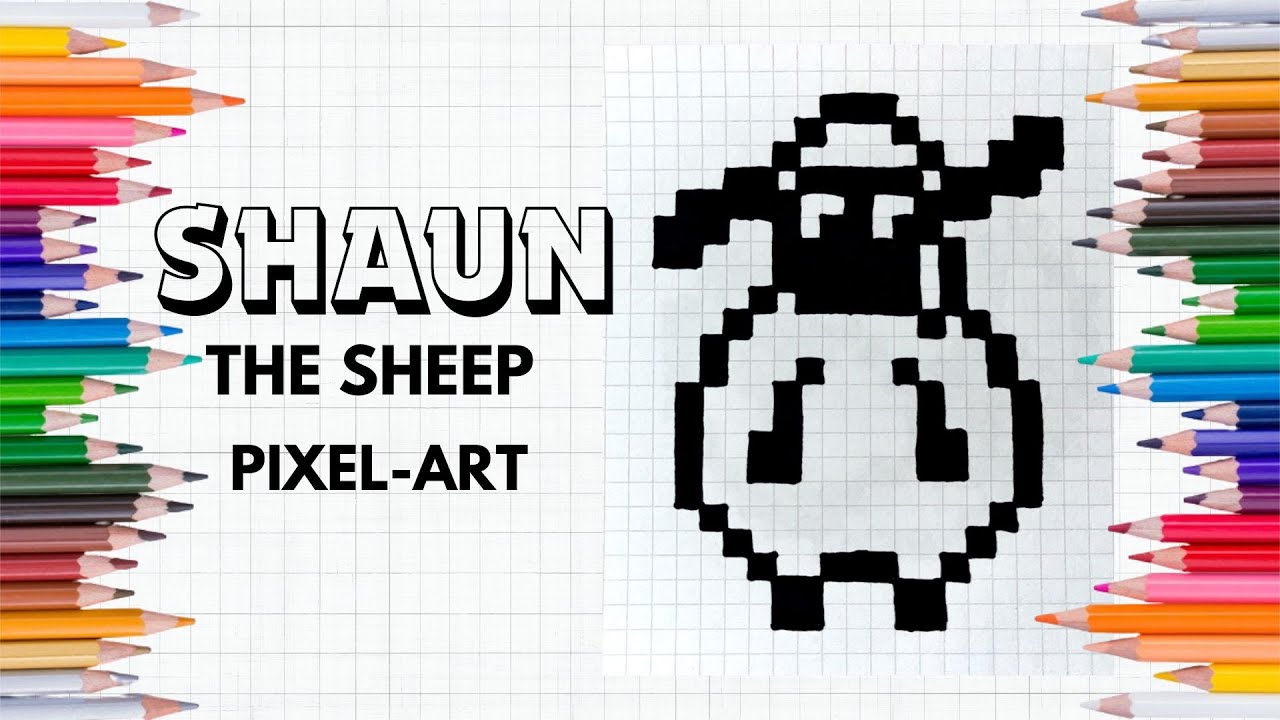 Pixel Art Tutorial: Drawing Shaun The Sheep Step By Step