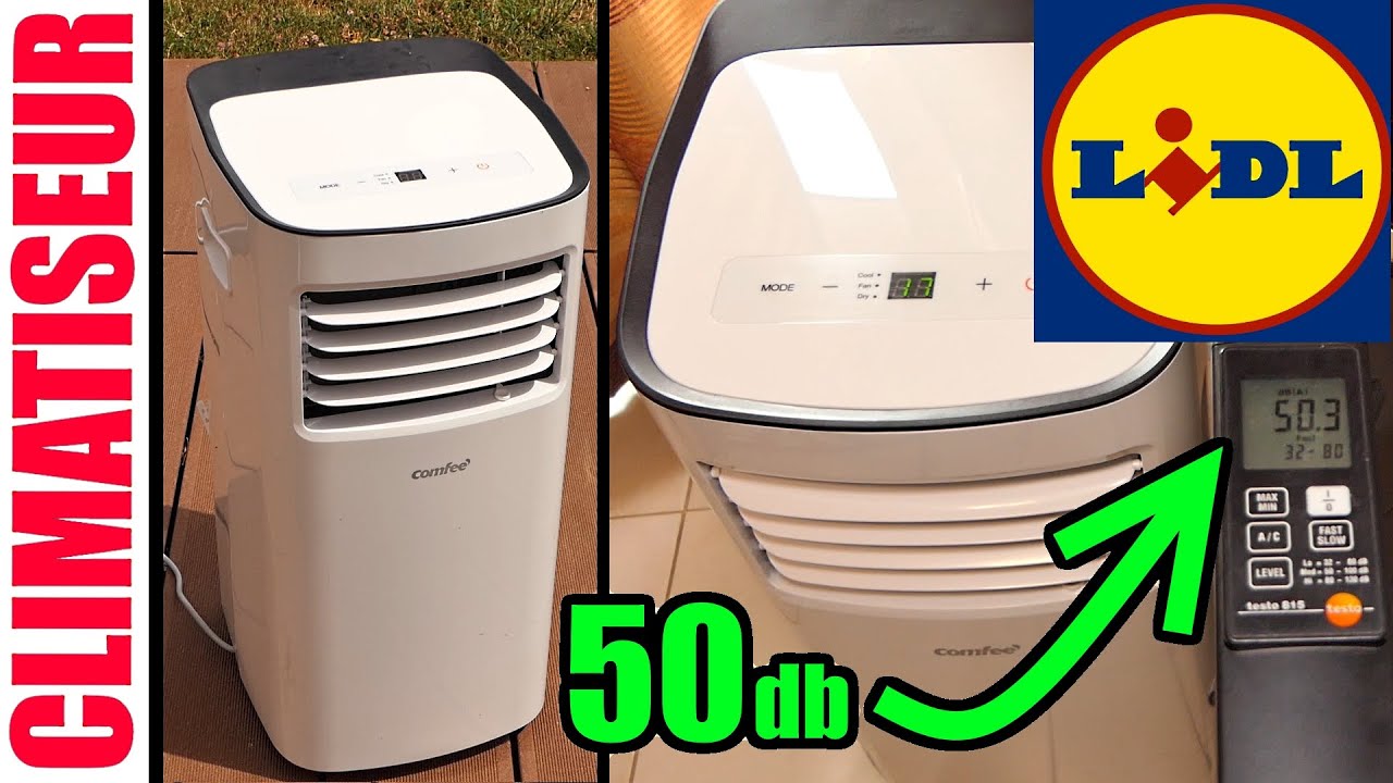 портативный кондиционер LIDL COMFEE бесшумный 50 дБ 7000 БТЕ волна тепла