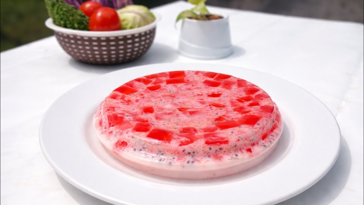 Easy No-Bake Jelly Cake  | Quick Veg Dessert