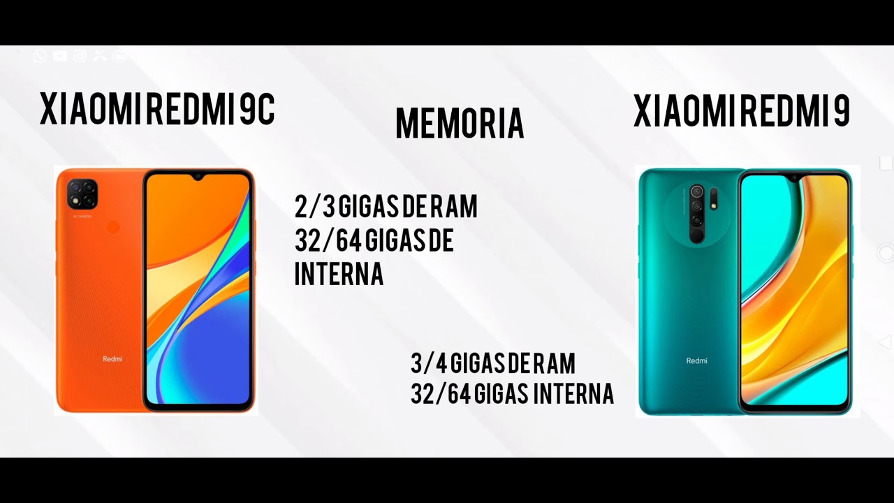 Xiaomi redmi 9c vs Xiaomi redmi 9 | frente a frente |