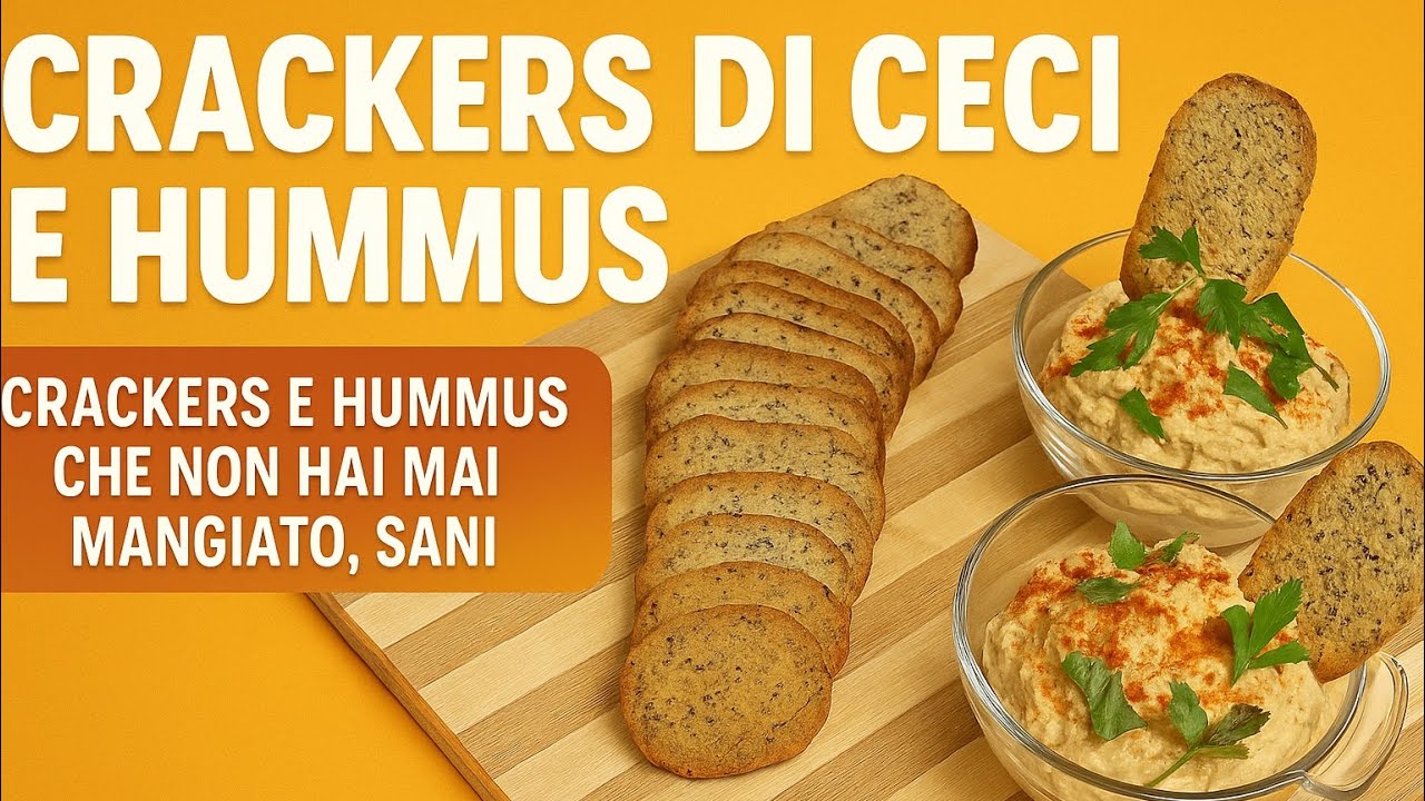 Crackers croccanti + Hummus speziato: lo spuntino fit che crea dipendenza!”
