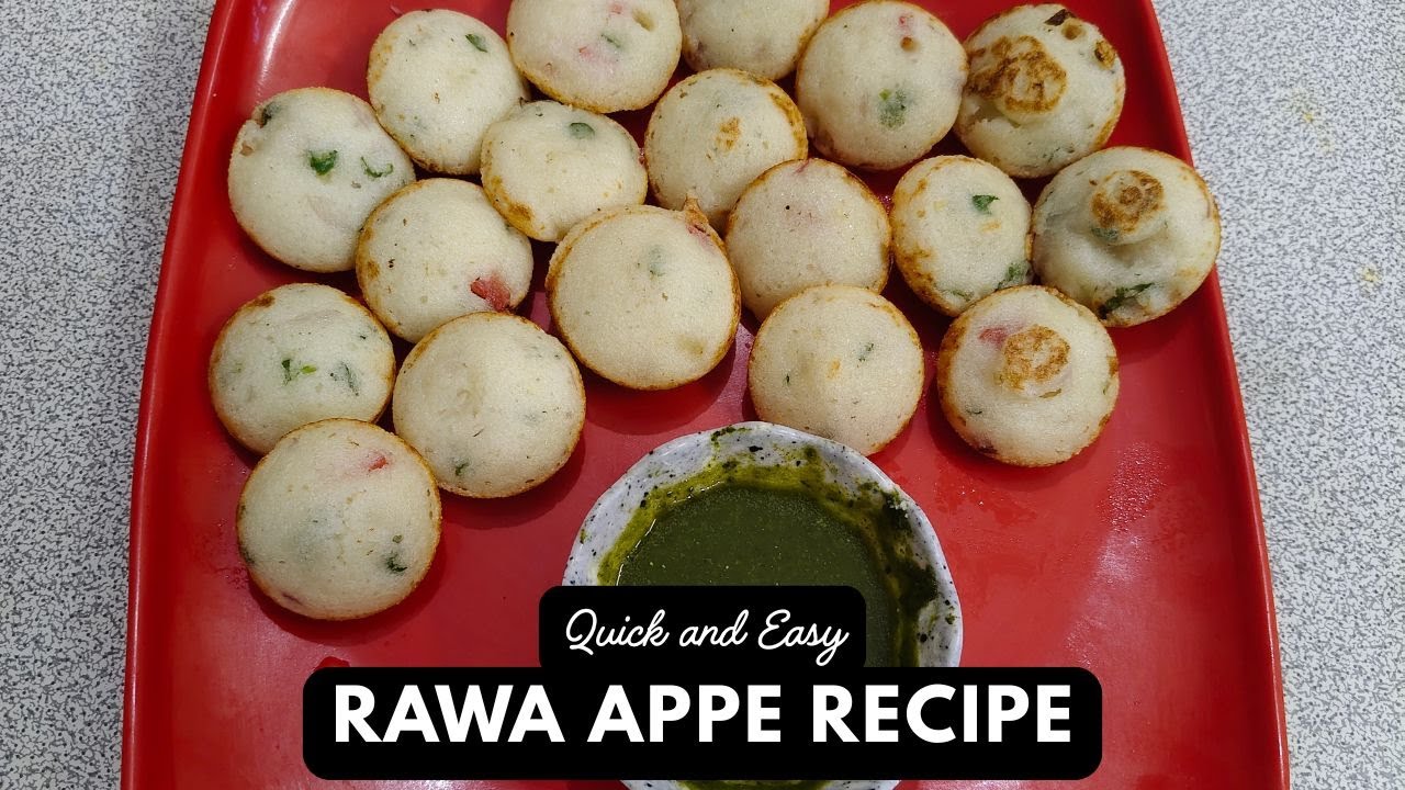 सूजी और हरी सब्ज़ियों से बना हेल्दी नास्ता | Rava Appe | Sooji Appam | Appam Recipe