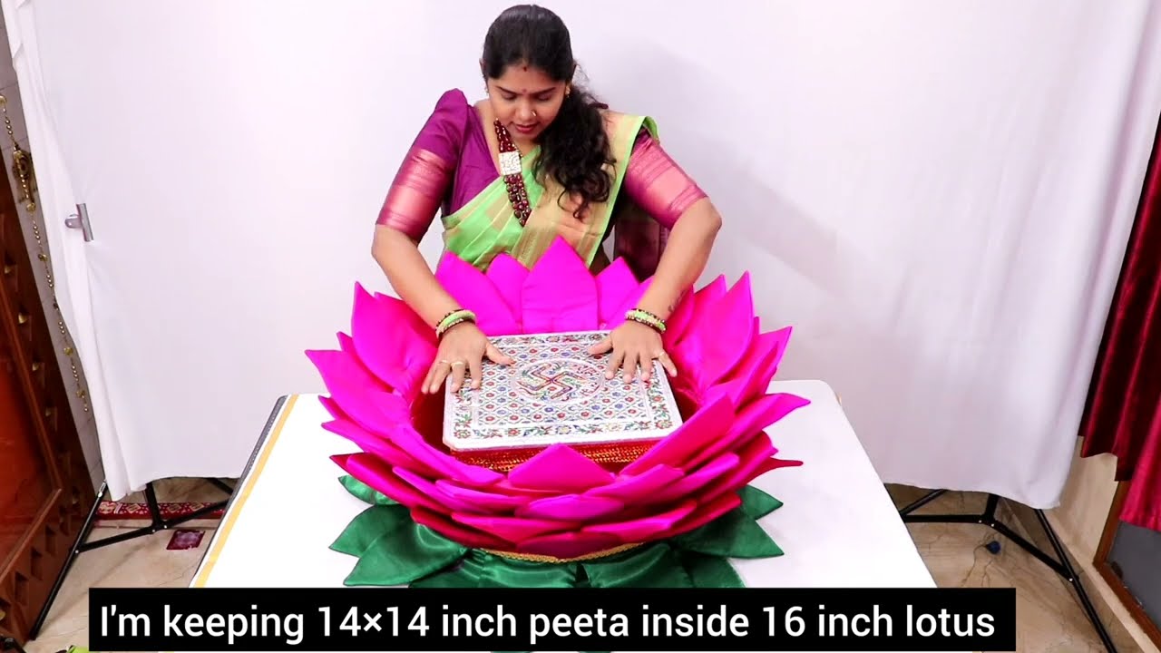 DIY||Saree drapping for varamahalakshmi goddess 2023🥻🥻🥻
