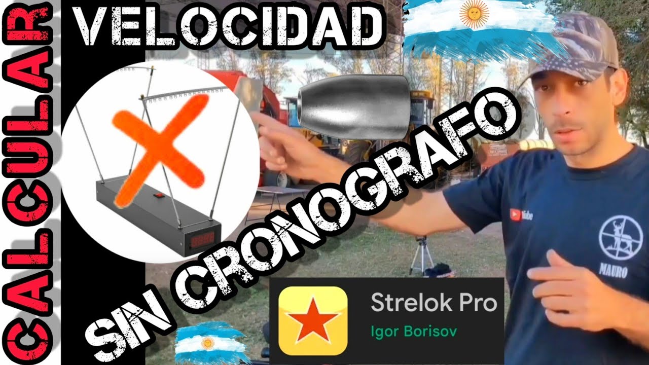 calcular velocidad sin cronografo - STRELOK PRO