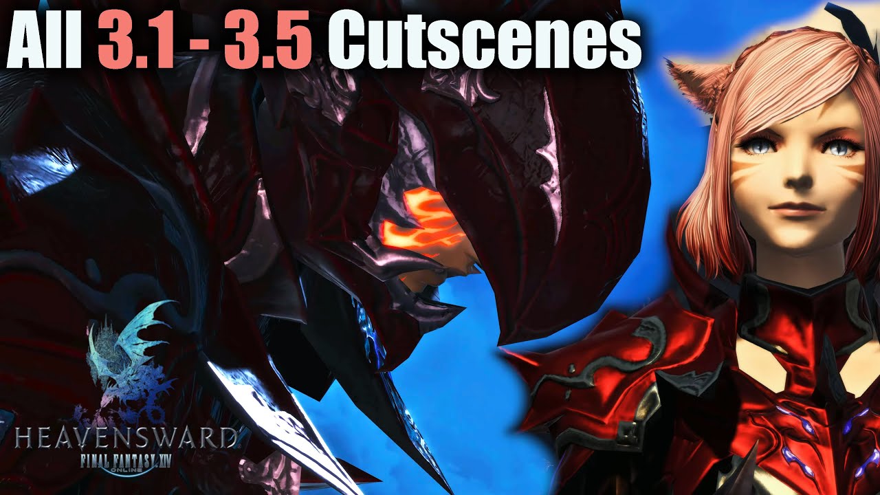 FFXIV: The Movie | The Far Edge of Fate | All 3.1 - 3.5 Cutscenes | 4k Max