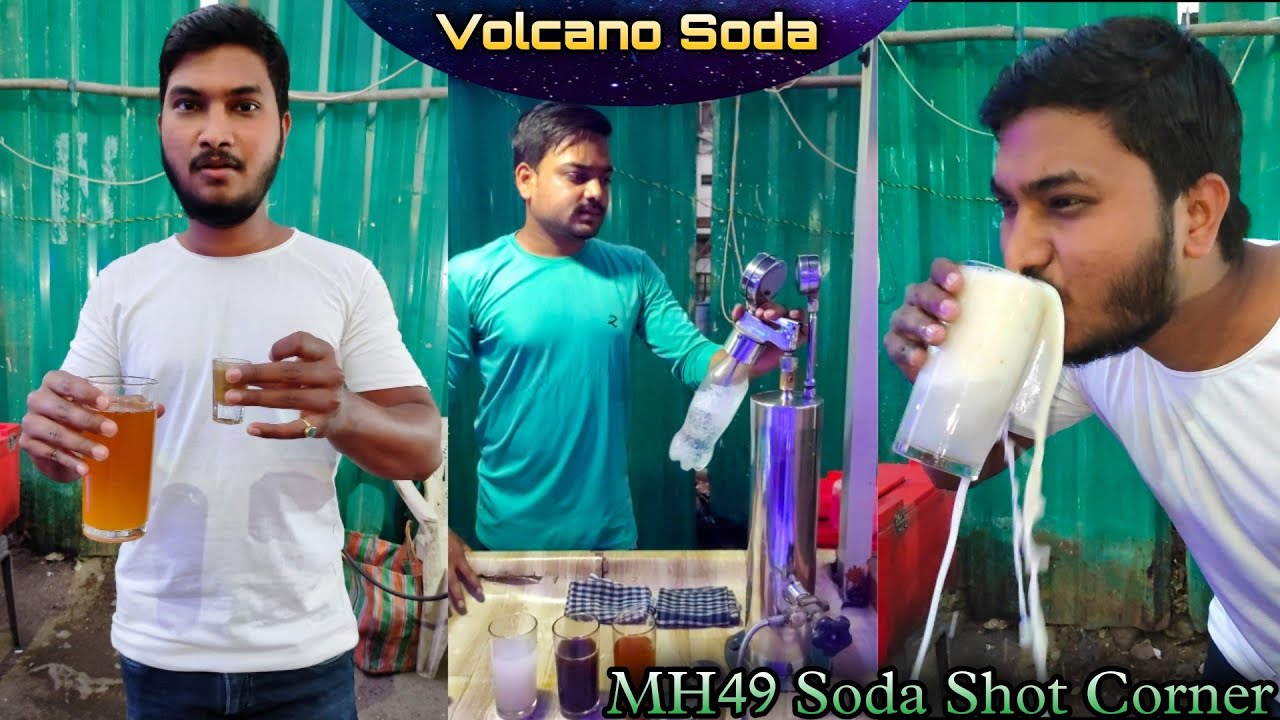 Volcano Soda At MH 49 Soda Shot Corner | Volcano Soda/Soda Sho/Fuljar Soda | Indian Street Food