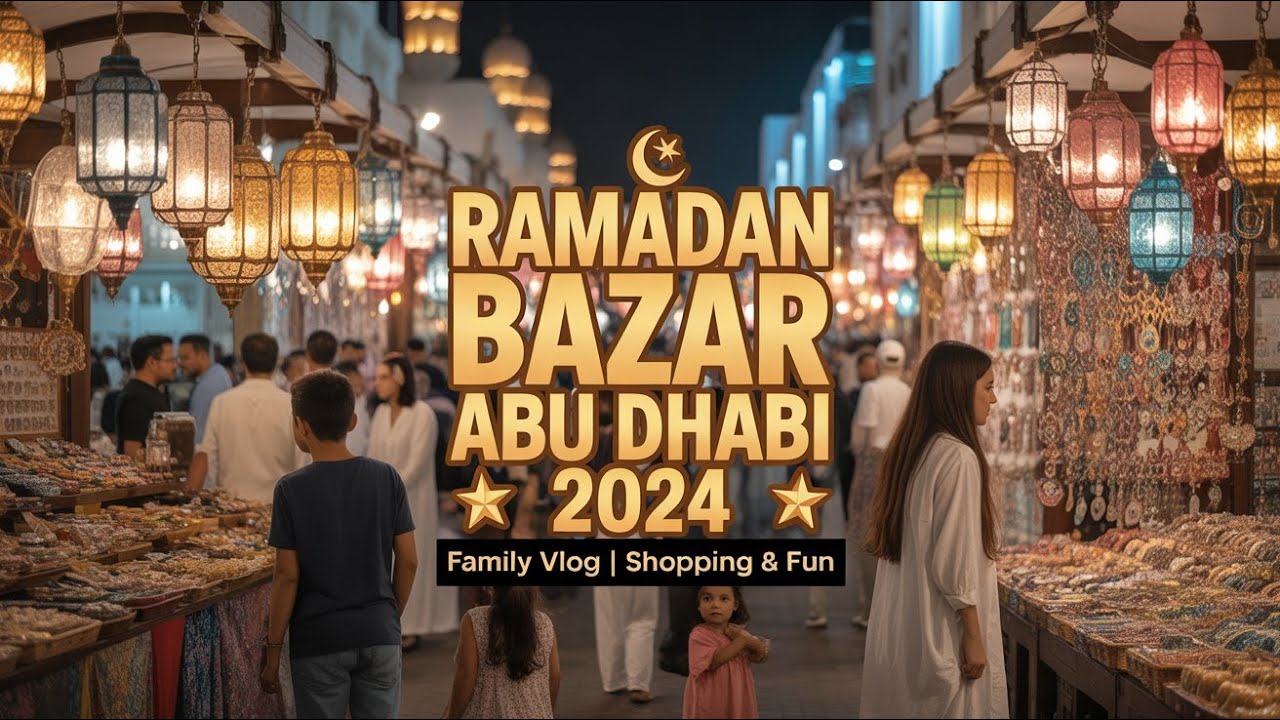 Ramadan Bazar Abu Dhabi 2024 | Family Vlog, Handmade Jewelry, Food & Kids Activities