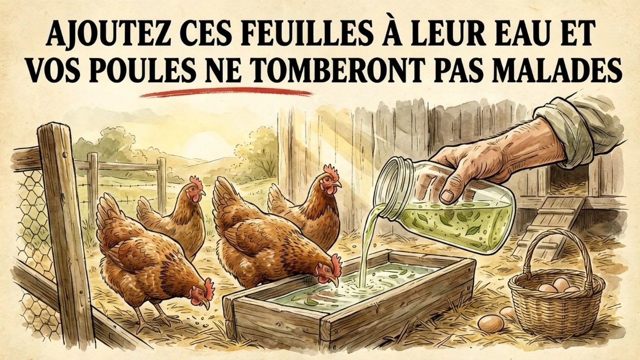 Écrasez ces feuilles, jetez-les dans l'eau et oubliez les antibiotiques coûteux pour vos poules