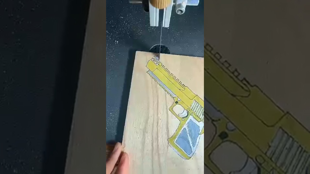Make a gun on wood 