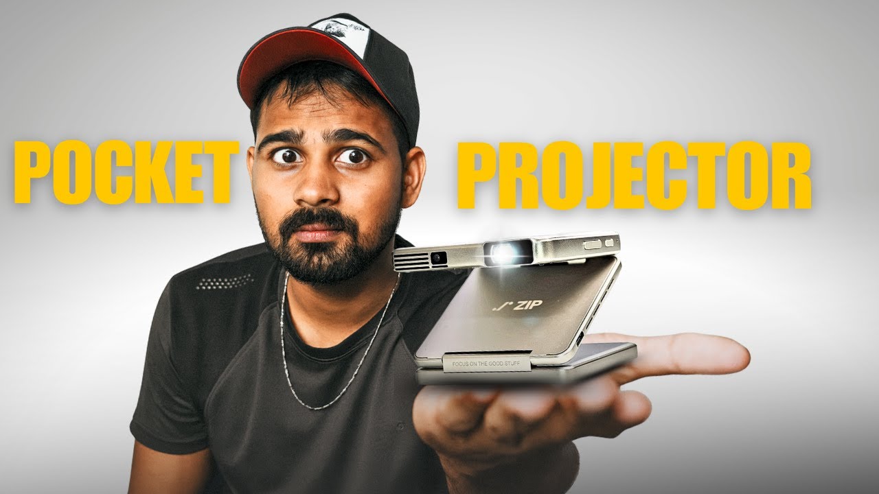 POCKET ലെ കുഞ്ഞു PROJECTOR || Aurzen ZIP Tri-Fold projector