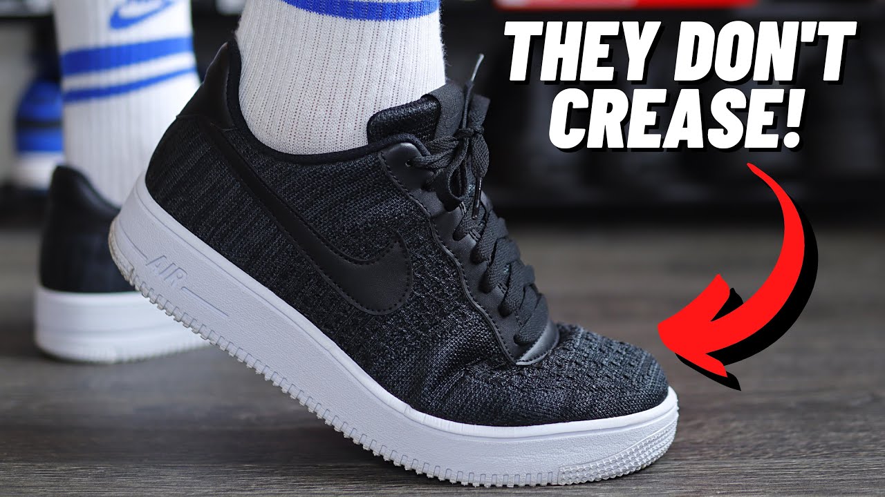 BEST AIR FORCE 1? Nike Air Force 1 Flyknit 2.0 Black On Feet Review