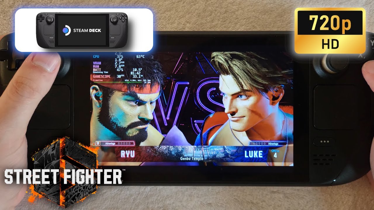 Steam Deck | Street Fighter 6 (Demo) | 7200p | High settings