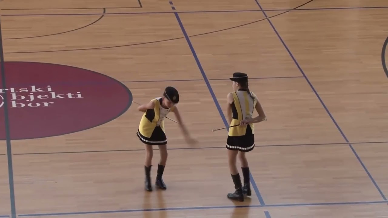 2022 SAMOBORfest: Majorette Duo/Trio Cadet, Verbošt-Žmavc (Slovenia), 1st place
