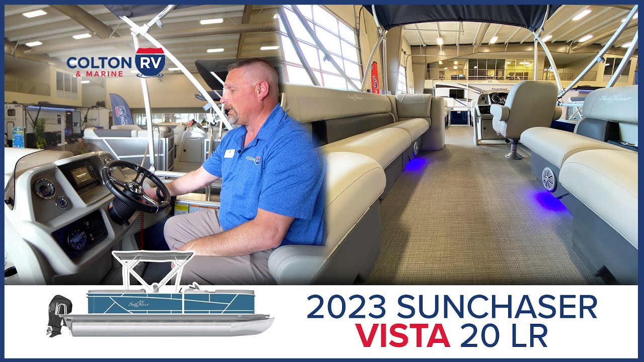 2023 Sunchaser Vista 20 LR Pontoon Boat Walkthrough Tour