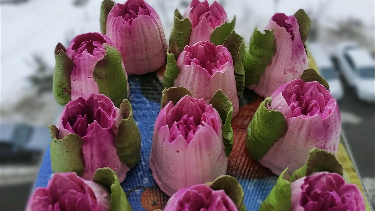 Тюльпаны из Зефира 🌷🌷🌷