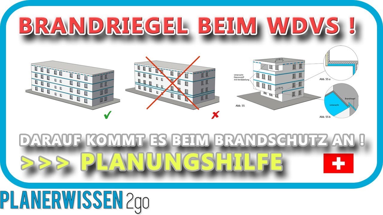 PLANUNGSHILFE ► BRANDRIEGEL in der Kompaktfassade  WDVS // PLANERWISSEN2go
