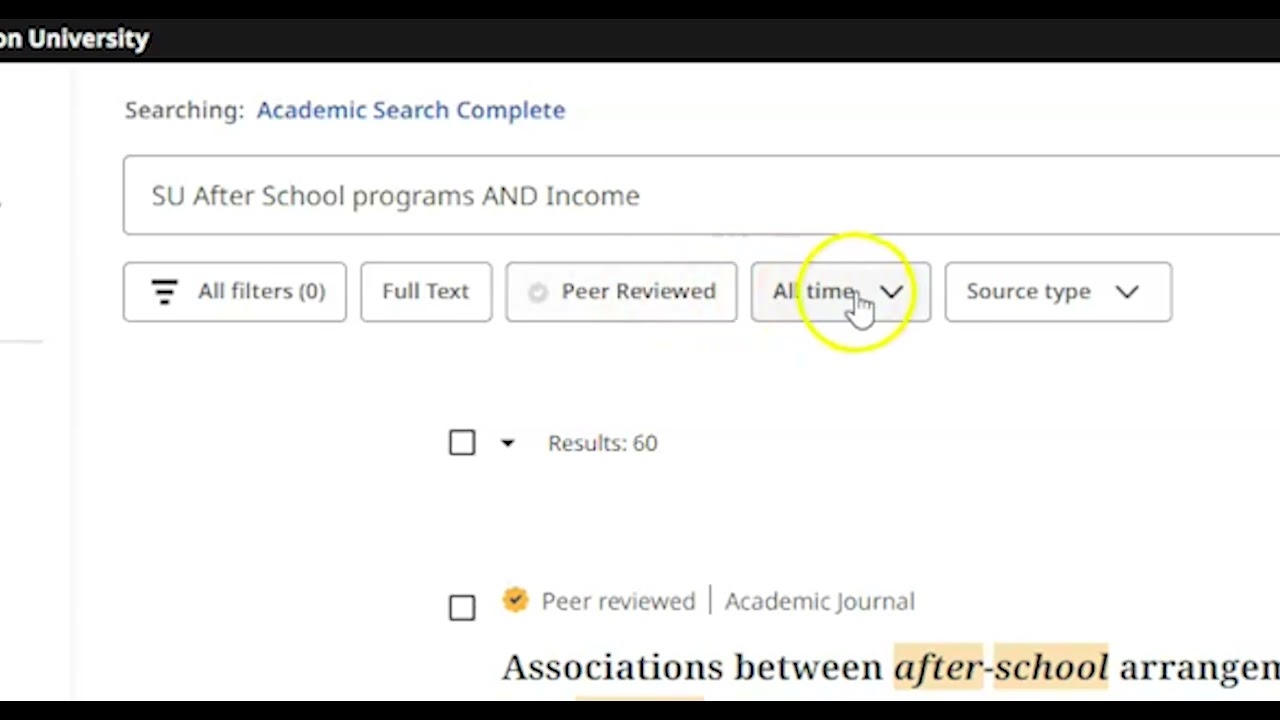Searching for Articles in Databases and ILL