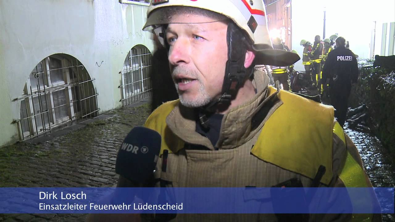 86-jähriger stirbt bei Gebäudebrand in Lüdenscheider Altstadt