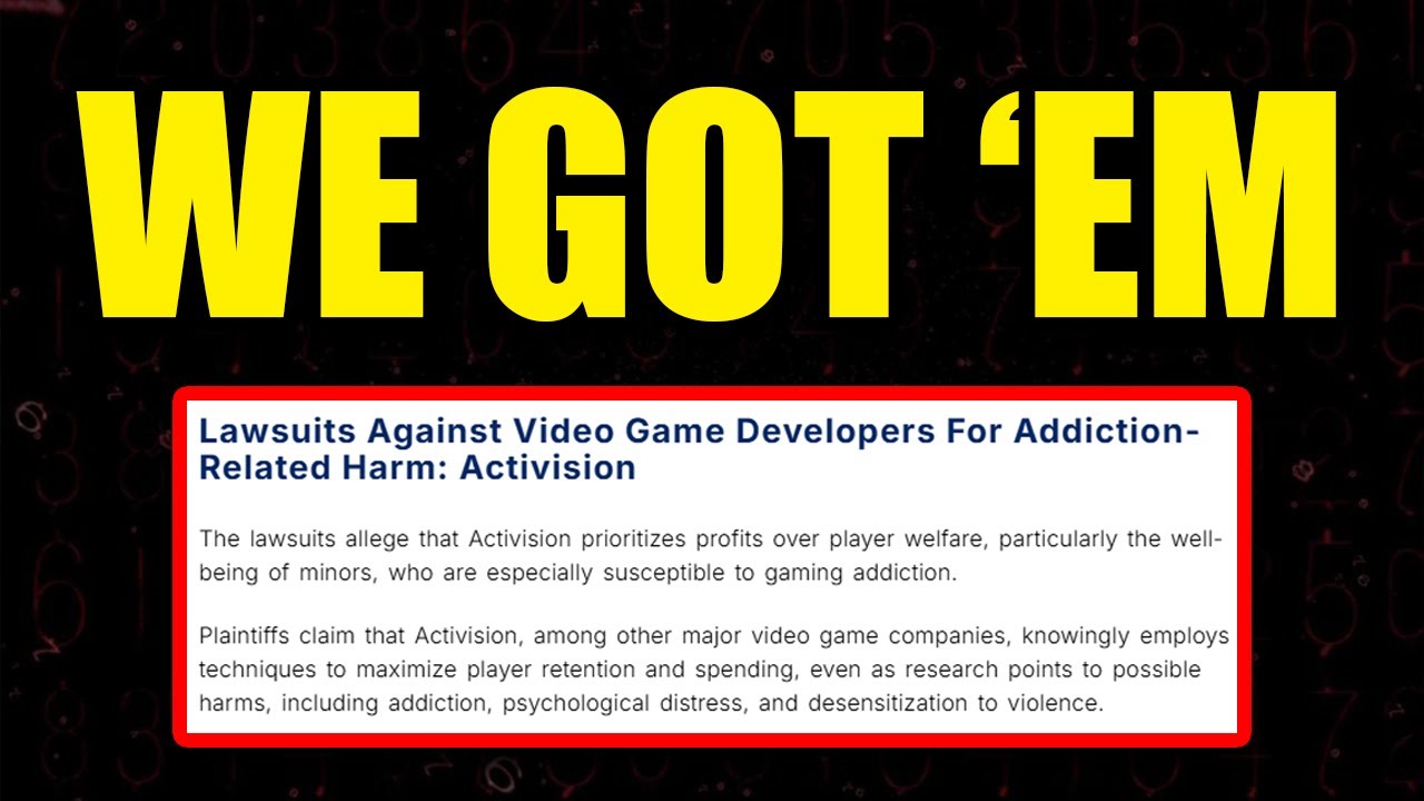 FINALLY... Activision and Call of Duty are being SUED over SBMM / EOMM and MANIPULATING MINORS