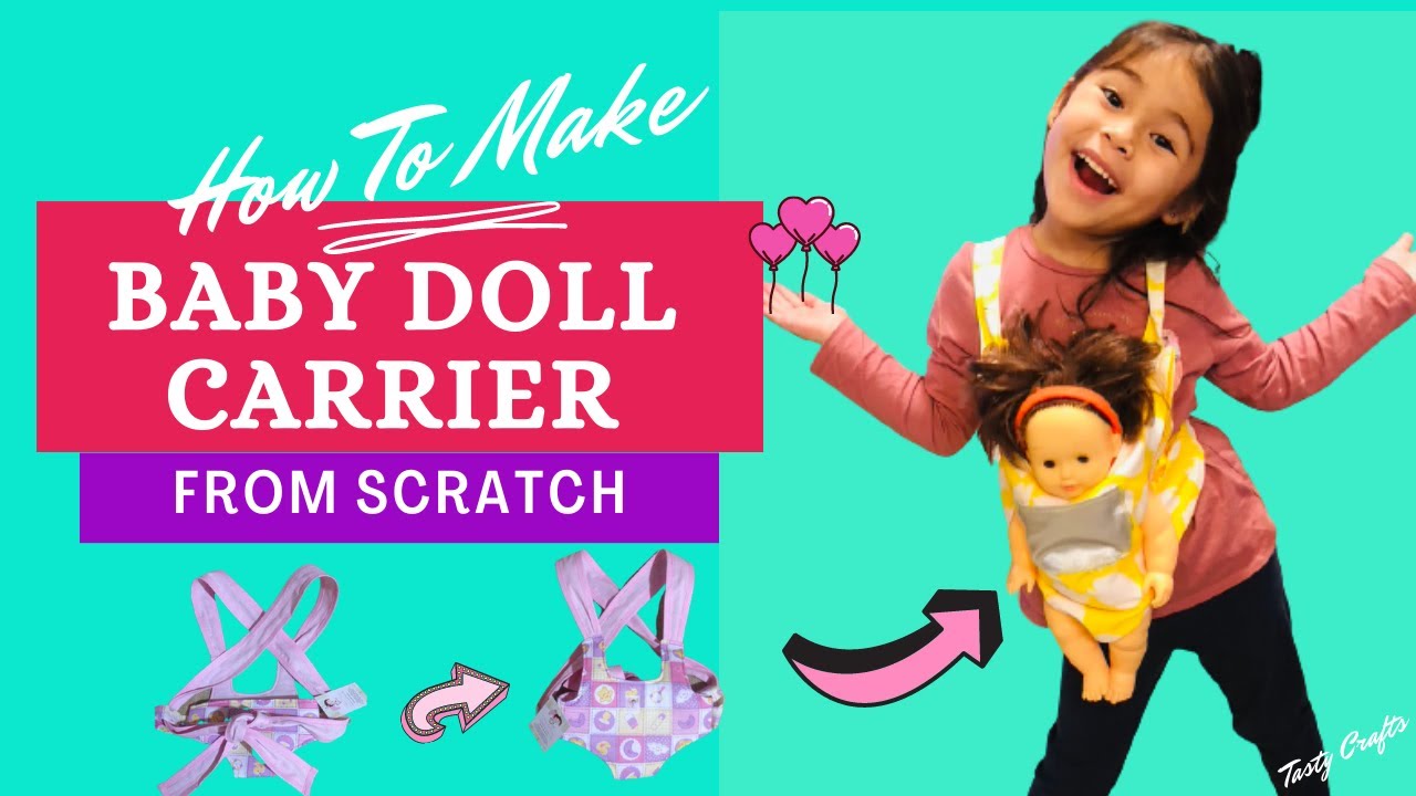 Baby Doll Carrier DIY for Kids | Doll Papoose 2021