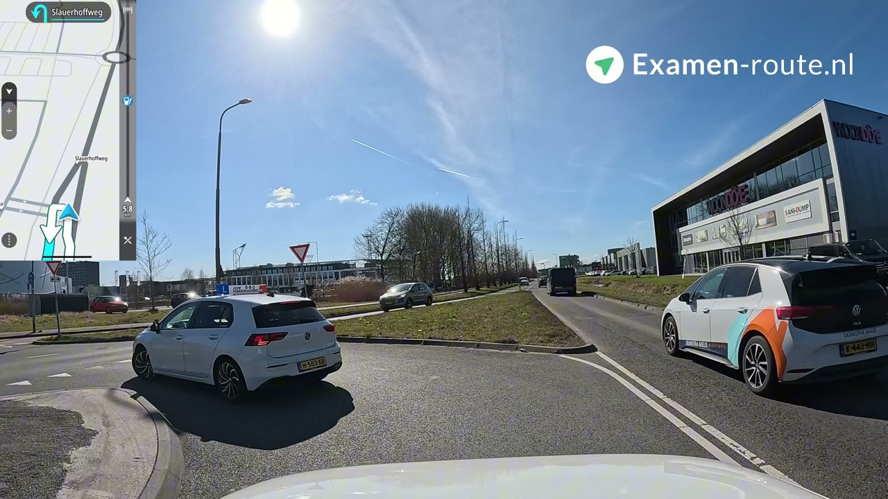 Leeuwarden Hollanderwijk - CBR Examenroute
