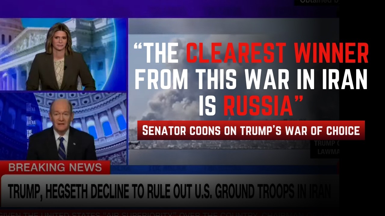 Senator Coons joins CNN's The Arena With Kasie Hunt
