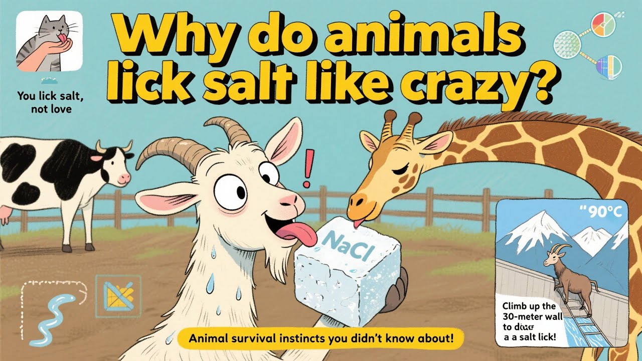 "Not just humans! Why do animals lick salt blocks? Science tells you the answer"