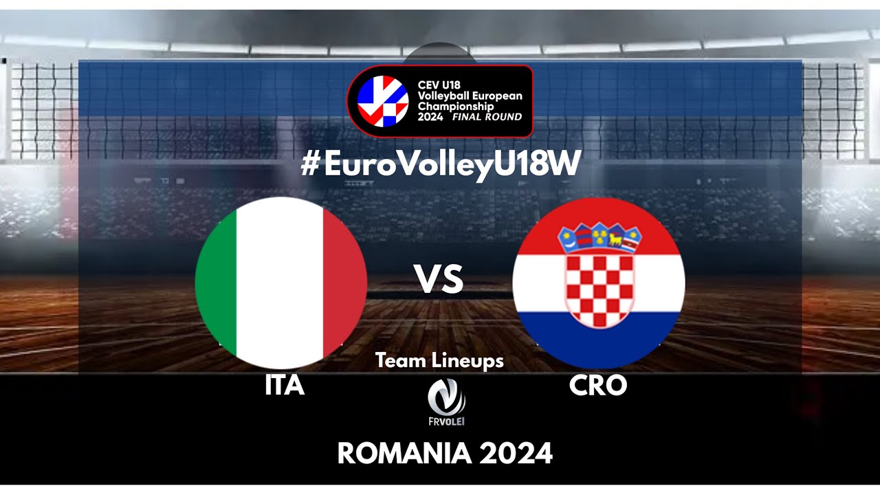 𝐋𝐈𝐕𝐄 | ITA 🆚 CRO | CEV U18W - Final Round