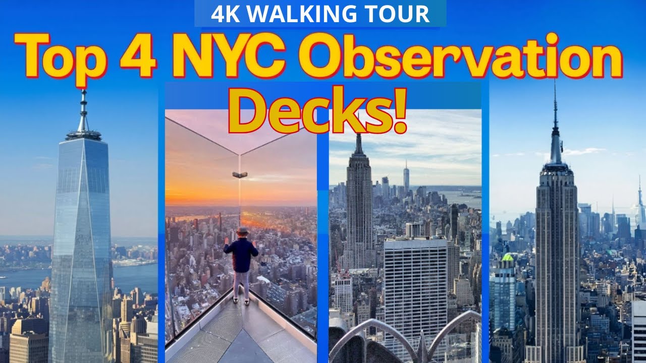 4 лучших смотровых площадки Нью-Йорка — One World, The Edge, Empire State, Top of the Rock