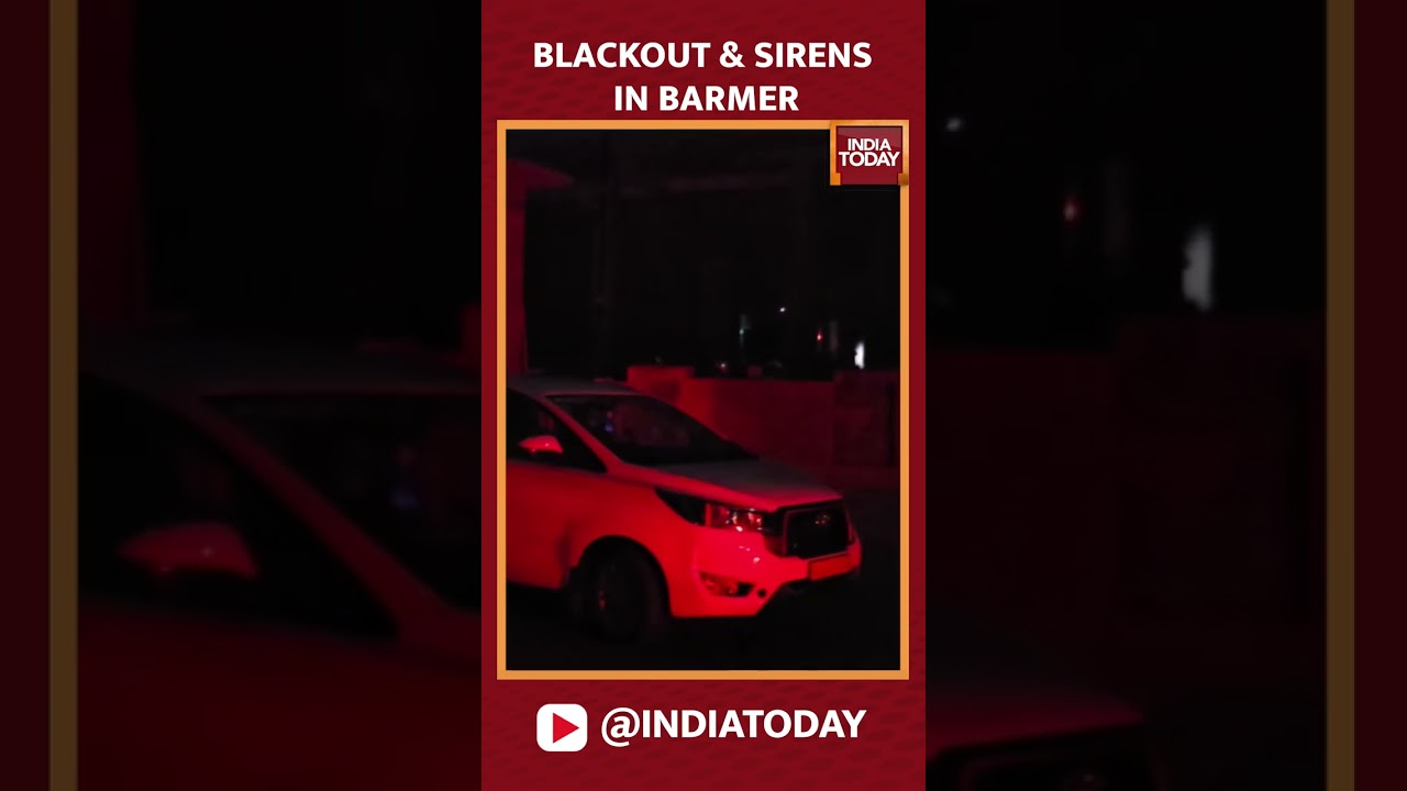 Blackout And Sirens In Rajasthan's Barmer | Pakistan Attacks Jammu | #shorts #jammuattack
