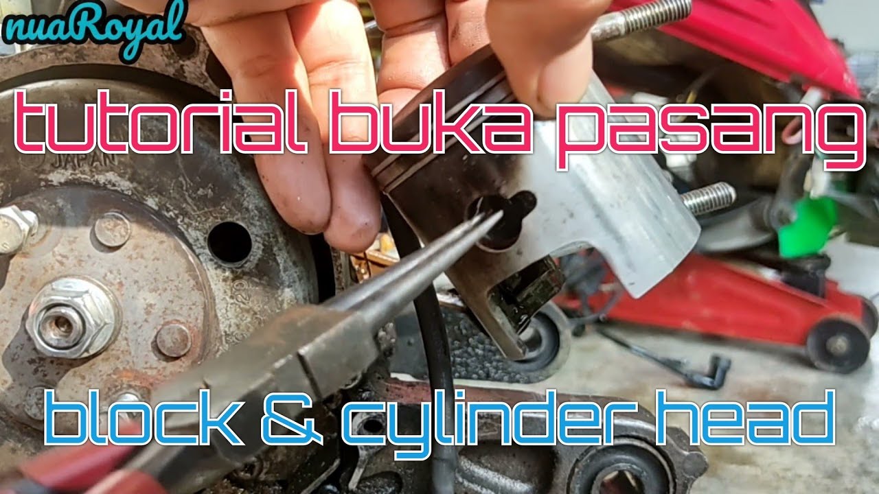 tutorial buka pasang block &cylinder head #suzuki #v100 #malaysia #diy #japan
