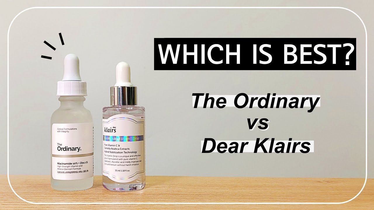 Klairs Freshly Juiced Vitamin Drop vs The Ordinary Niacinamide 10% | How I Fade Acne Scars