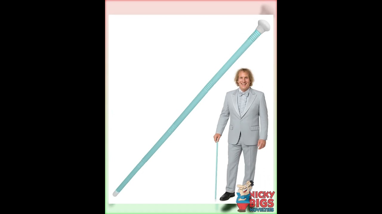 Nicky Bigs Novelties Adult Costume Accessory Plastic Tuxedo Dance Recital Parade Walking Cane Han...