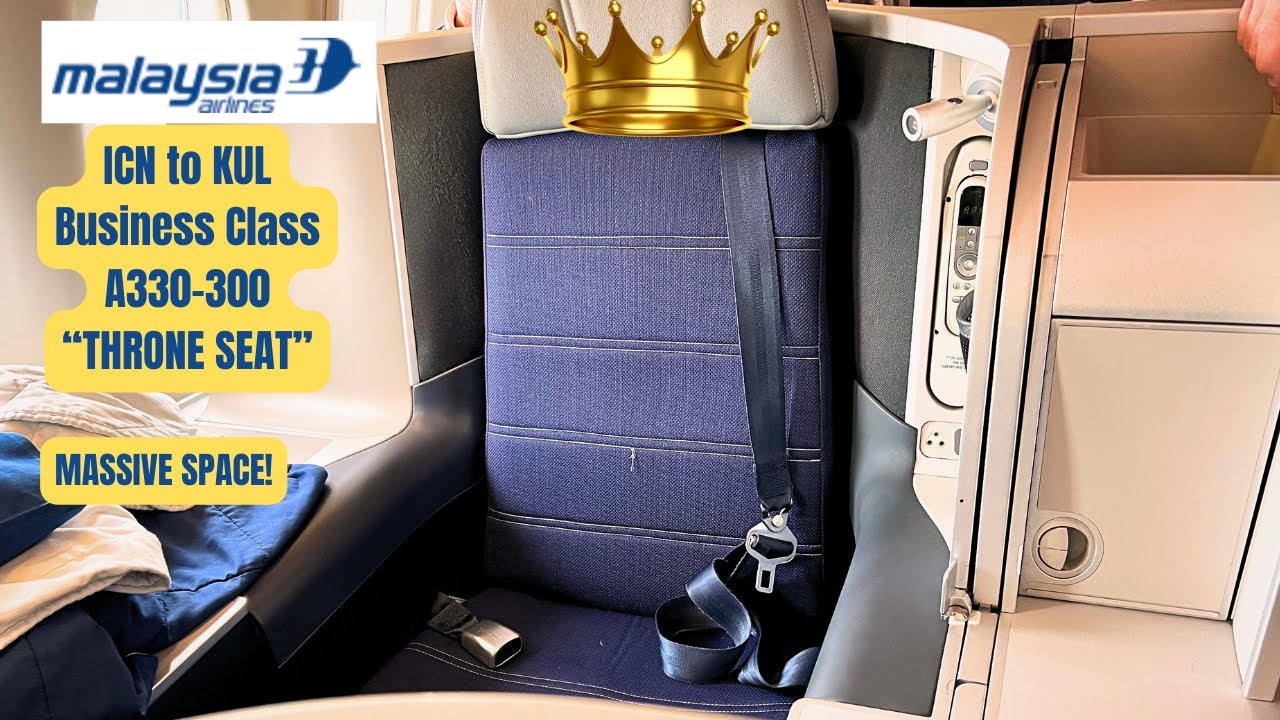 Malaysian Airlines Business Class! ICN to KUL: (A330-300) Throne Seat! 