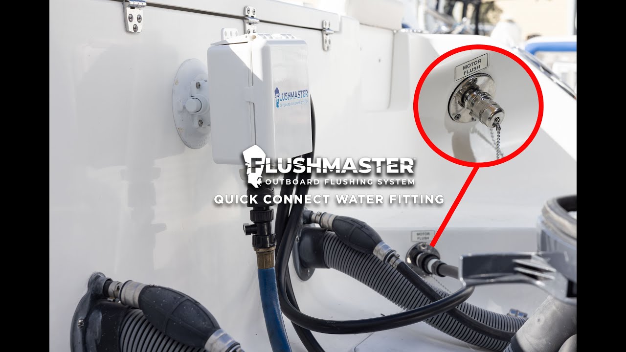 Flush Master Quick Connect Water Fitting