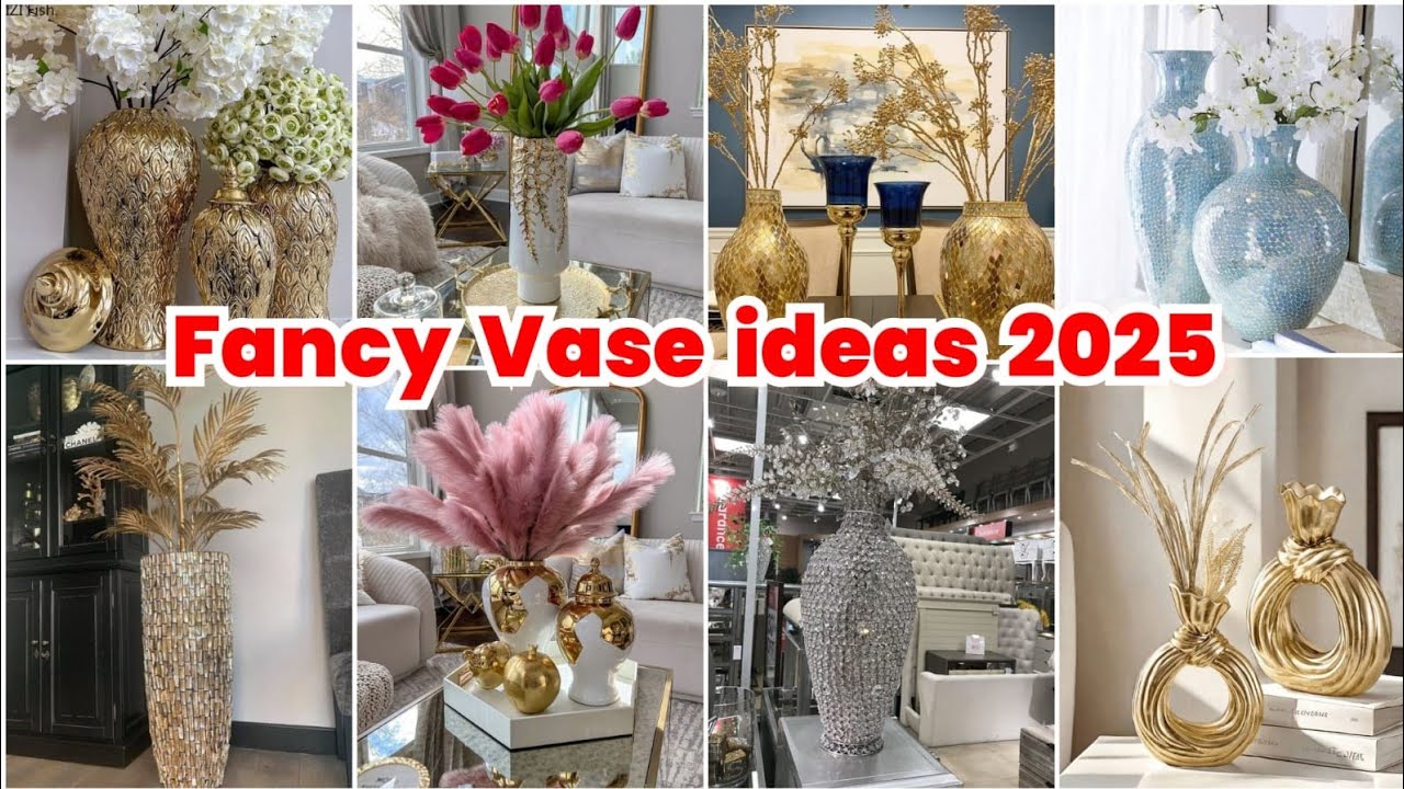 Fancy vase decor ideas|| beautifully and lush vase ideas|| Diy vase decor