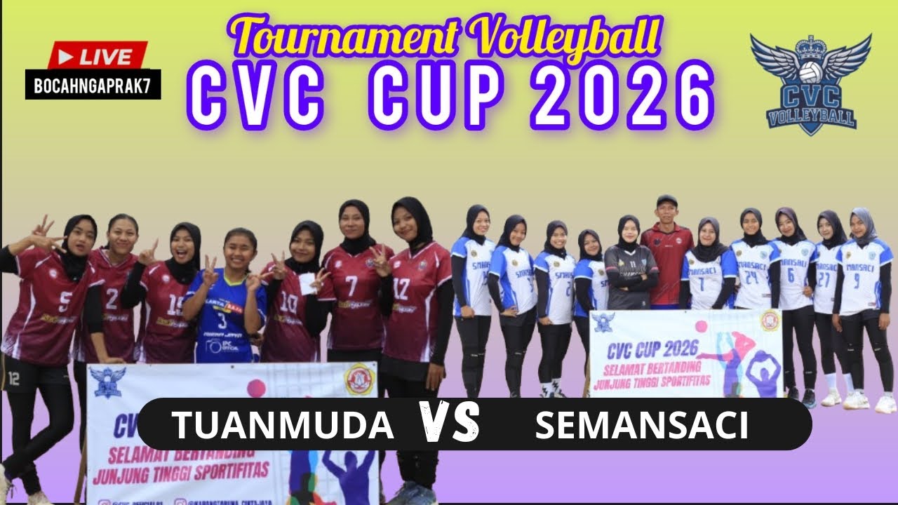 LIVE,!! TUANMUDA VS SEMANCI #volly # tarkam #pangandaran #cvc