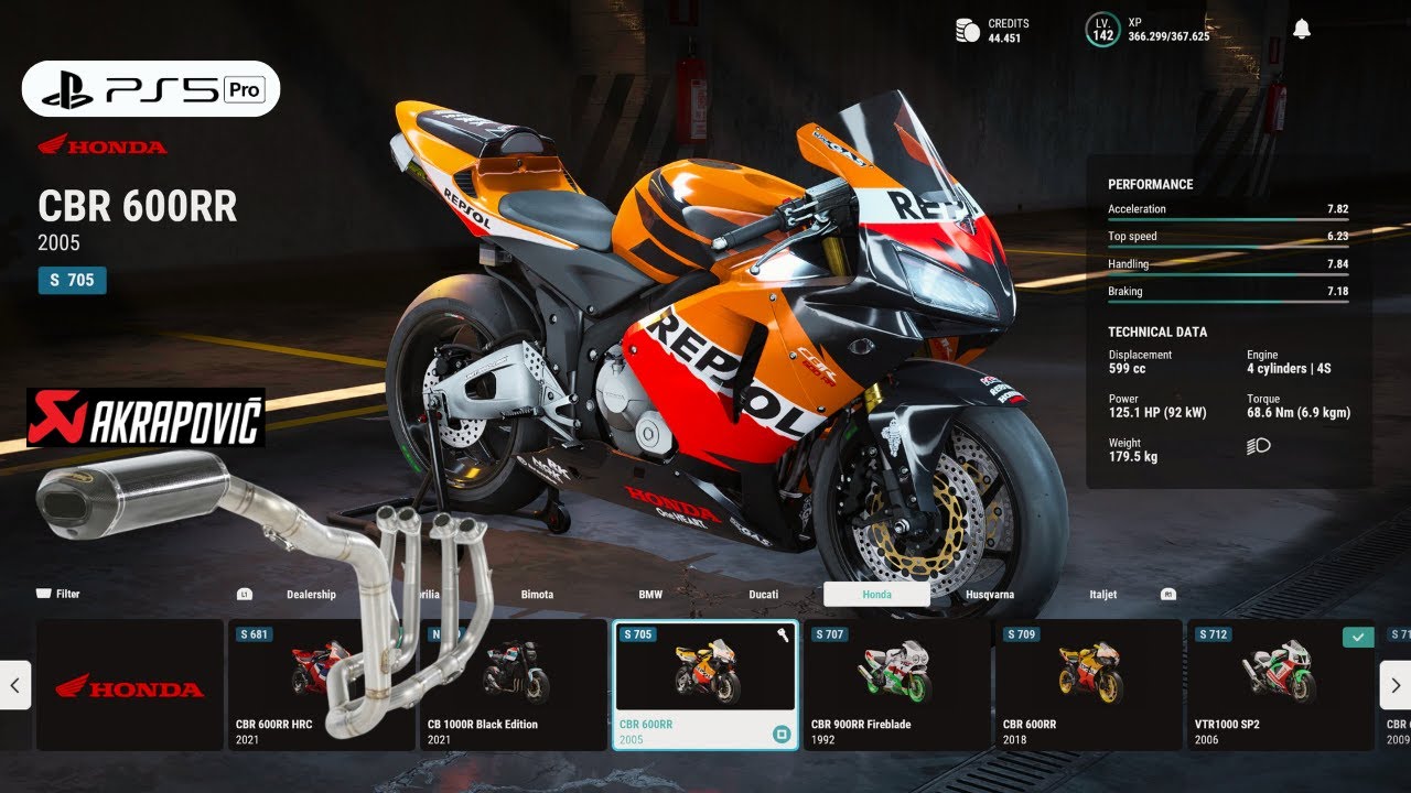 RIDE 5 | Customize Honda CBR600RR Repsol Akrapovic Gameplay [4K PS5 Pro]