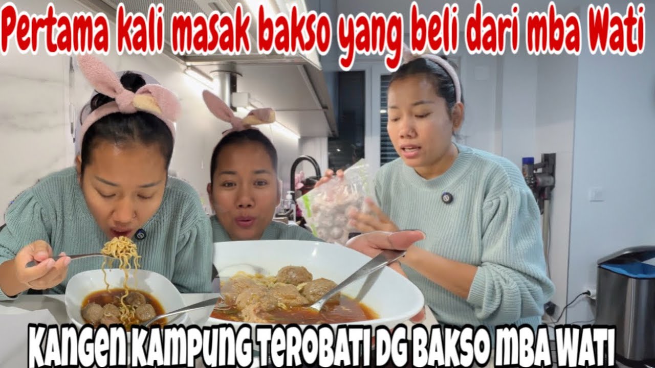 KANGEN KAMPUNG LANGSUNG MASAK BAKSO UNTUK OBAT KAMGEN 