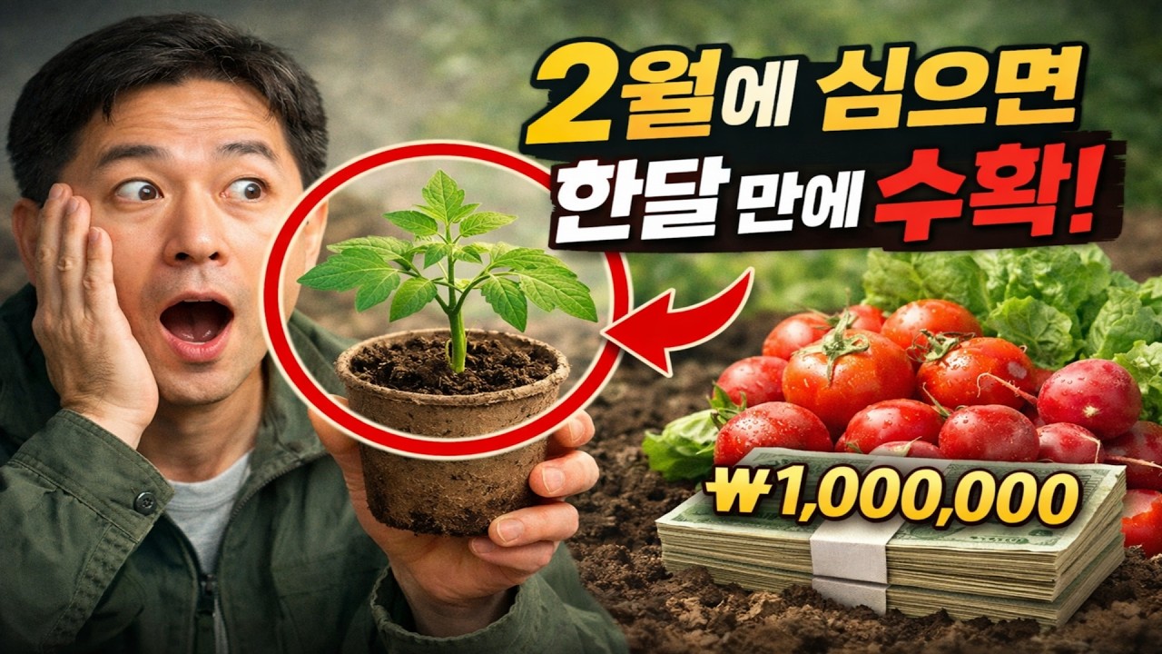 시간 낭비 NO! 2월에 심어 남들보다 가장 빨리 수확하는 20가지 이상 작물