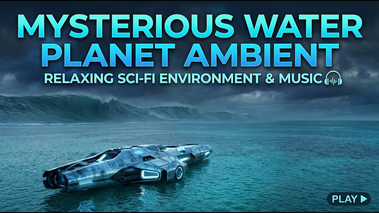 Mysterious Water Planet - Relaxing Sci‑Fi Environment & Ambient Music